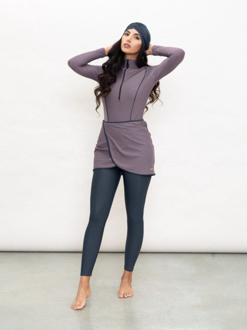 3pcs Women Muslim Swimwear Long Sleeve Swimsuit Muslimah Swimming