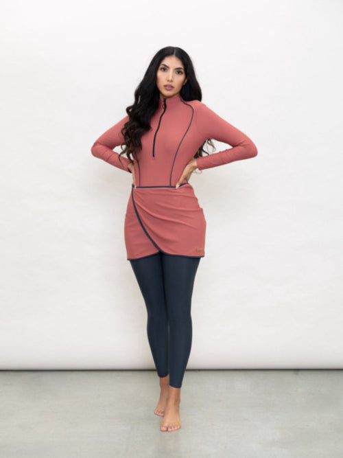3pcs Women Muslim Swimwear Long Sleeve Swimsuit Muslimah Swimming