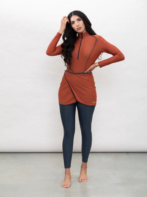 3pcs Women Muslim Swimwear Long Sleeve Swimsuit Muslimah Swimming
