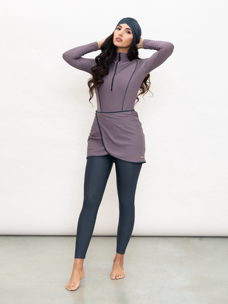 3pcs Women Muslim Swimwear Long Sleeve Swimsuit Muslimah Swimming